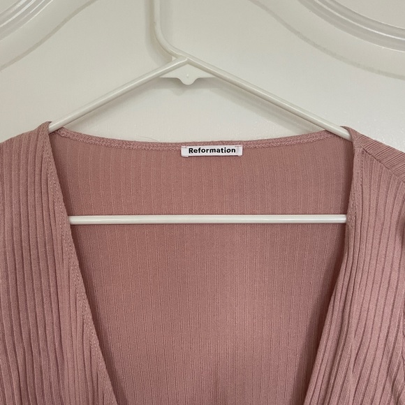 LIKE NEW Reformation Petalo Wrap Top - Picture 3 of 4